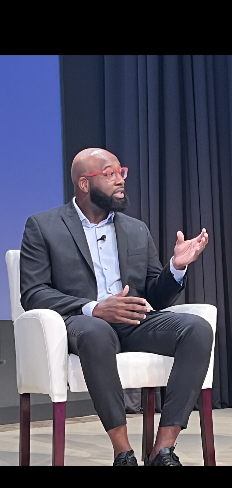 Dr. Andrews speaking on a panel